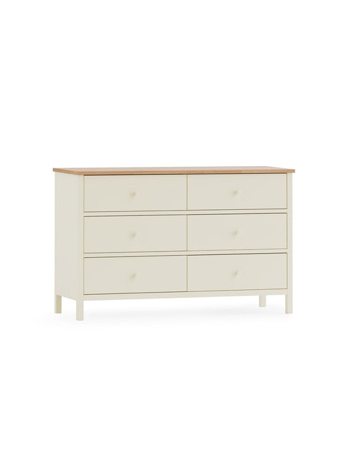 Camilla 6 Drawer Chest - Ivory and Oak - Luminex FurnitureChest of drawersCOX405