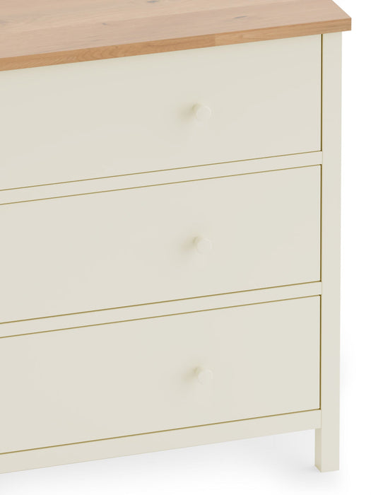 Camilla 6 Drawer Chest - Ivory and Oak - Luminex FurnitureChest of drawersCOX405