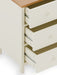 Camilla 6 Drawer Chest - Ivory and Oak - Luminex FurnitureChest of drawersCOX405