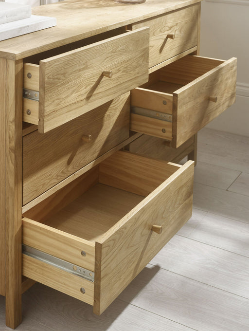 Camilla 6 Drawer Chest - Oak - Luminex FurnitureChest of drawersCOX305
