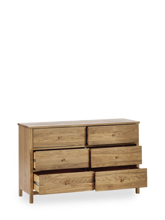 Camilla 6 Drawer Chest - Oak - Luminex FurnitureChest of drawersCOX305