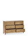 Camilla 6 Drawer Chest - Oak - Luminex FurnitureChest of drawersCOX305