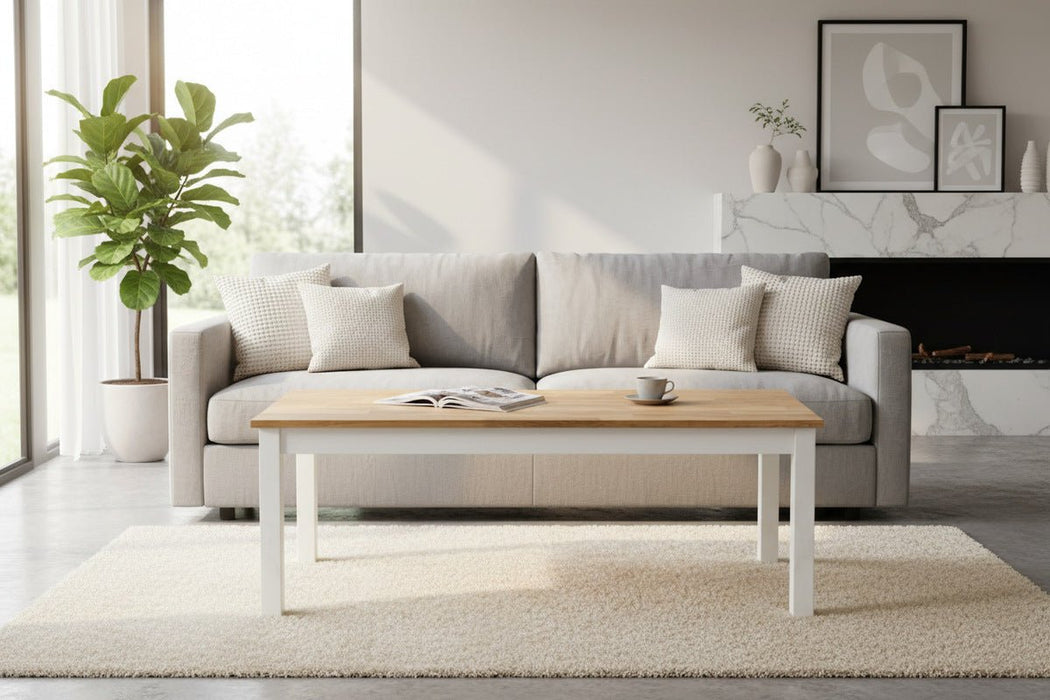 Camilla Coffee Table – Oak or Ivory Finish - Luminex FurnitureCoffee TableCOX105