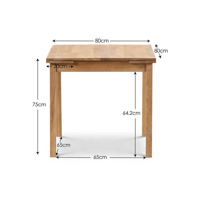 Camilla Extending Dining Table – Oiled Oak - Luminex FurnitureDining TableCOX012