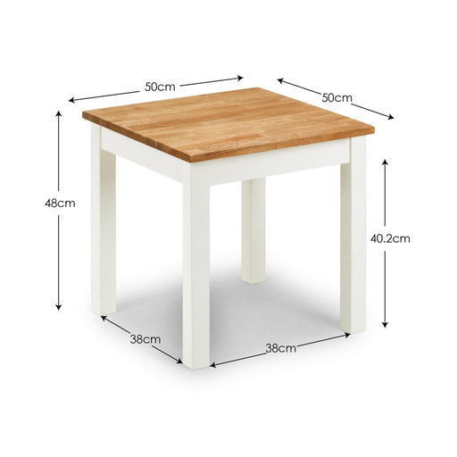 Camilla Lamp Table - Ivory & Oak - Luminex FurnitureLamp TableCOX106