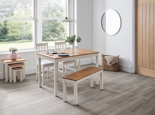 Camilla Rectangular Dining Table - Ivory & Oak - Luminex FurnitureDining TableCOX101