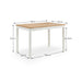 Camilla Rectangular Dining Table - Ivory & Oak - Luminex FurnitureDining TableCOX101