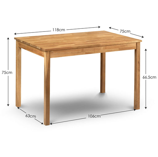 Camilla Rectangular Dining Table – Oiled Oak - Luminex FurnitureDining TableCOX001