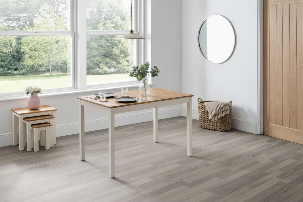 Camilla Square Dining Table - Ivory & Oak - Luminex FurnitureDining TableCOX103