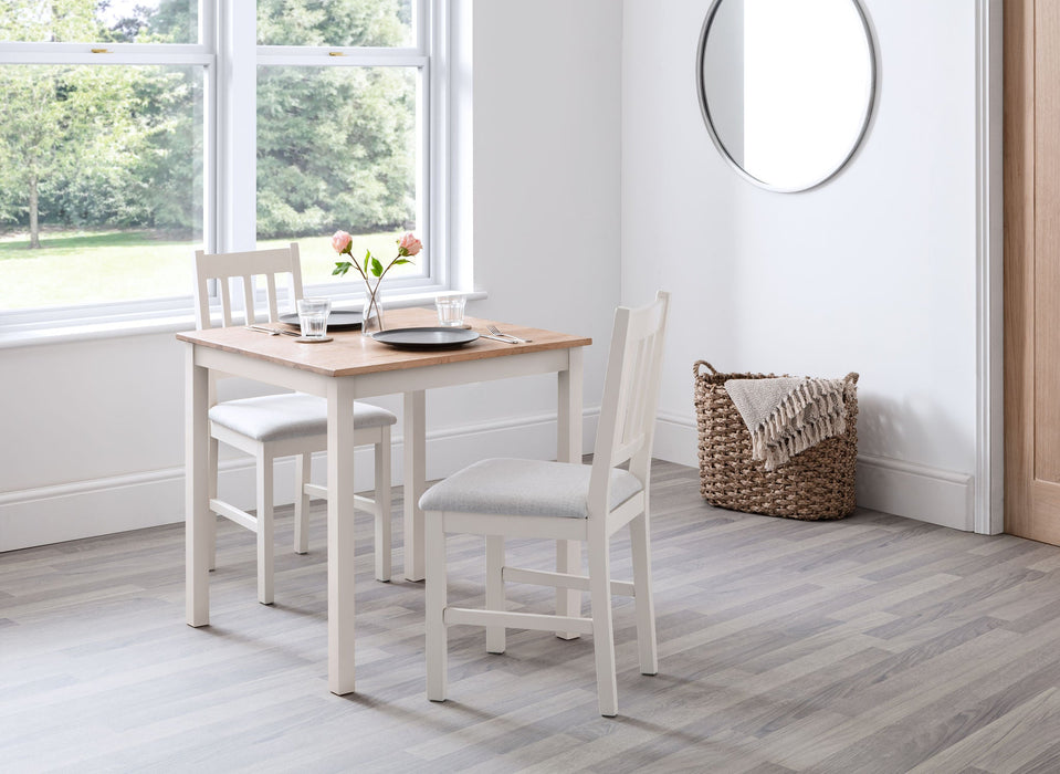 Camilla Square Dining Table - Ivory & Oak - Luminex FurnitureDining TableCOX103