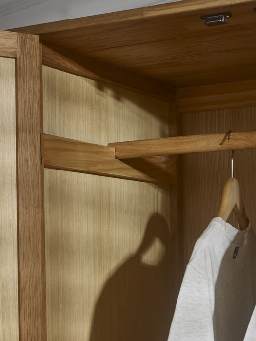 Camilla Wardrobe - Oak - Luminex FurnitureWardrobeCOX306