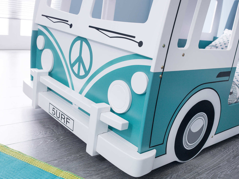 Campervan Bunk Bed – Green & White - Luminex FurnitureBunk BedCAM701