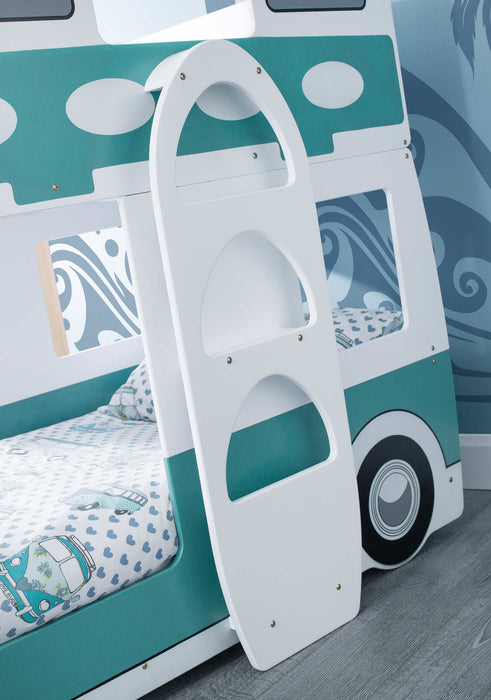 Campervan Bunk Bed – Green & White - Luminex FurnitureBunk BedCAM701