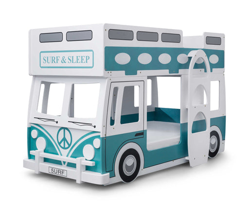 Campervan Bunk Bed – Green & White - Luminex FurnitureBunk BedCAM701
