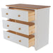 Capri 3 Drawer Chest – White - LuminexFurnitureChest of DrawersCP313
