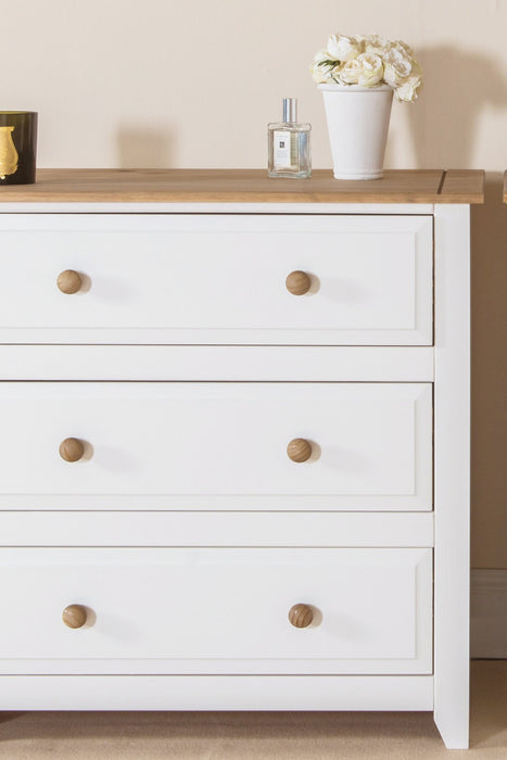 Capri 3 Drawer Chest – White - LuminexFurnitureChest of DrawersCP313
