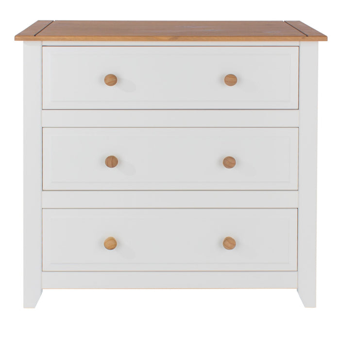 Capri 3 Drawer Chest – White - LuminexFurnitureChest of DrawersCP313