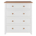 Capri 4 Drawer Chest – White - LuminexFurnitureChest of DrawersCP314