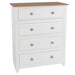 Capri 4 Drawer Chest – White - LuminexFurnitureChest of DrawersCP314