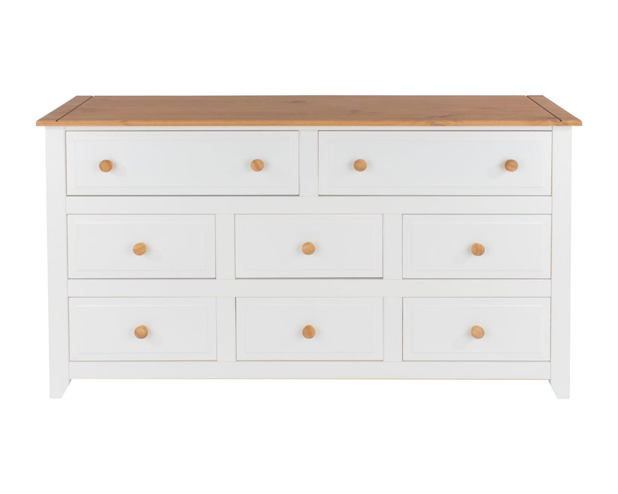 Capri 6+2 Drawer Large Chest – White - LuminexFurnitureChest of DrawersCP362