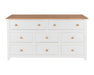 Capri 6+2 Drawer Large Chest – White - LuminexFurnitureChest of DrawersCP362