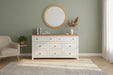 Capri White 6+2 Drawer Large Chest of Drawers - Luminex Furniture