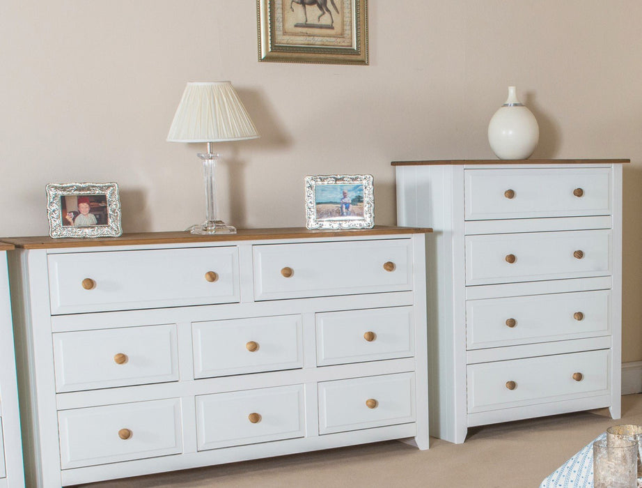 Capri 6+2 Drawer Large Chest – White - LuminexFurnitureChest of DrawersCP362