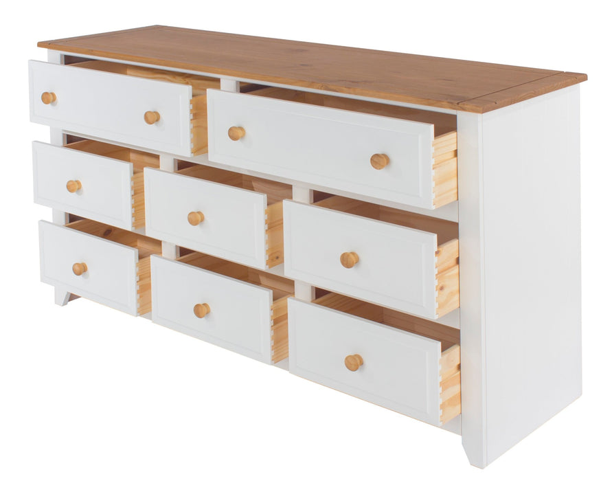 Capri 6+2 Drawer Large Chest – White - LuminexFurnitureChest of DrawersCP362