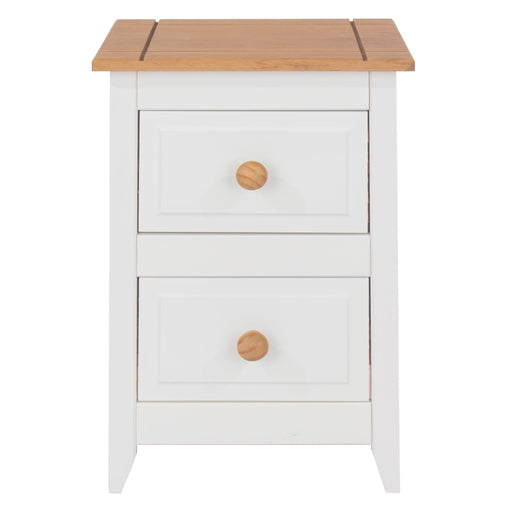 Capri Bedside Table 2 Drawer Petite Cabinet White - LuminexFurnitureBedside TableCP309