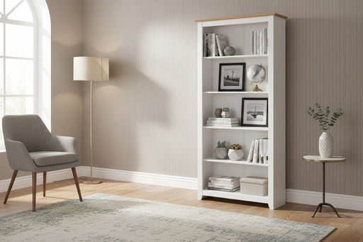 Capri Bookcase White Tall - Luminex FurnitureBookcaseCP713