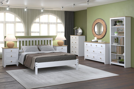 Capri Bookcase White Tall - LuminexFurnitureBookcaseCP713