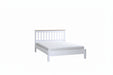 Capri White & Antique Pine Double Wooden Bed Frame - Luminex FurnitureWooden BedsCP460LE