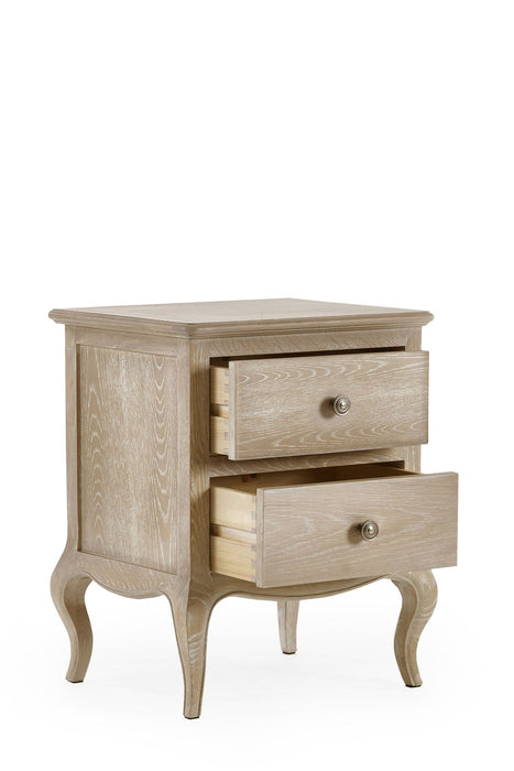 Carla 2 Drawer Curved Bedside Table – French - Inspired - Luminex FurnitureBedside TableCAM401