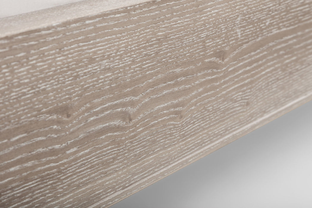 Carla Bed Limed Oak & Oatmeal Linen - Luminex FurnitureFabric BedsCAM301