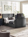 Carmen Side Lift Ottoman TV Bed - Light Grey - Luminex FurnitureFabric BedsCLA001