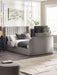 Carmen Side Lift Ottoman TV Bed - Light Grey - Luminex FurnitureFabric BedsCLA001