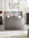 Carmen Side Lift Ottoman TV Bed - Light Grey - Luminex FurnitureFabric BedsCLA001