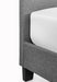 Caroline Grey Bed - Tufted Headboard - Luminex FurnitureFabric BedsMER201