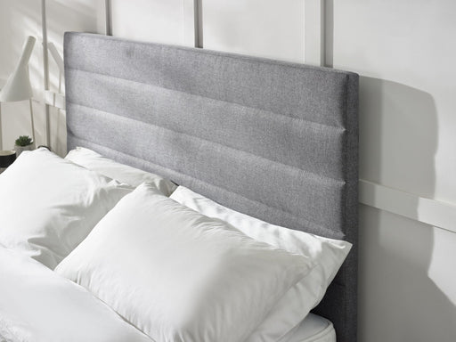 Caroline Grey Bed - Tufted Headboard - Luminex FurnitureFabric BedsMER201
