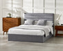 Caroline Ottoman Storage Bed - Grey - Luminex FurnitureFabric BedsMER301
