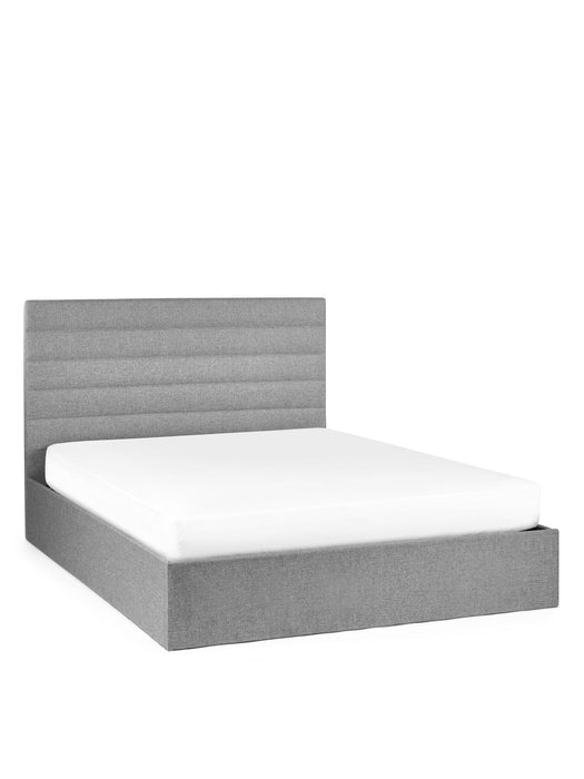 Caroline Ottoman Storage Bed - Grey - Luminex FurnitureFabric BedsMER302