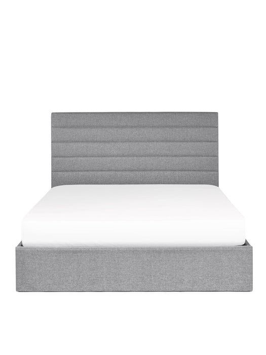 Caroline Ottoman Storage Bed - Grey - Luminex FurnitureFabric BedsMER302