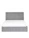 Caroline Ottoman Storage Bed - Grey - Luminex FurnitureFabric BedsMER302