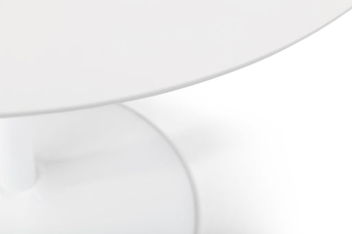 Carter Round Dining Table – White Metal Pedestal Base - Luminex FurnitureDining TableBLA101
