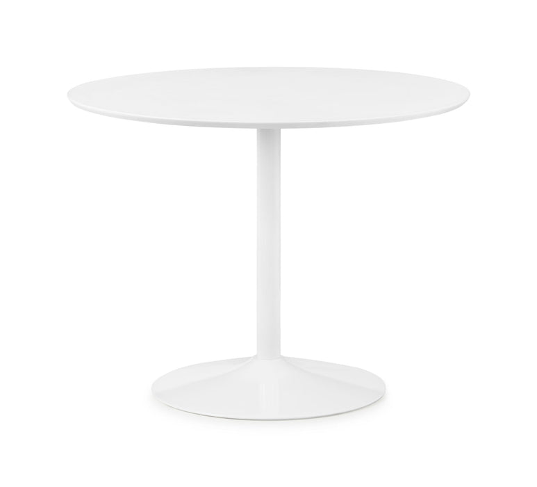 Carter Round Dining Table – White Metal Pedestal Base - Luminex FurnitureDining TableBLA101