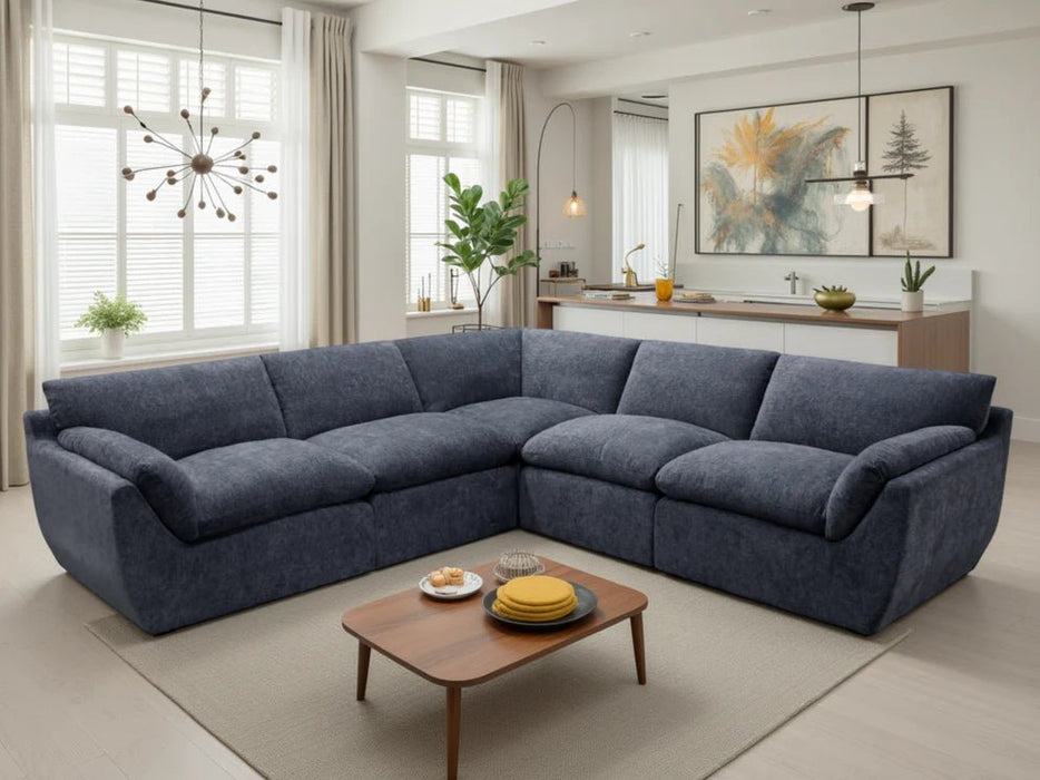Castellano Blue Large Corner Sofa - Luminex FurnitureSofascamden_blue_2c2