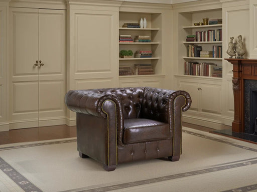 Cavendish Chesterfield Antique Brown Armchair – Classic Leather - Luminex FurnitureOccasional Chairschesterfield_sofa_antique_brown_armchair