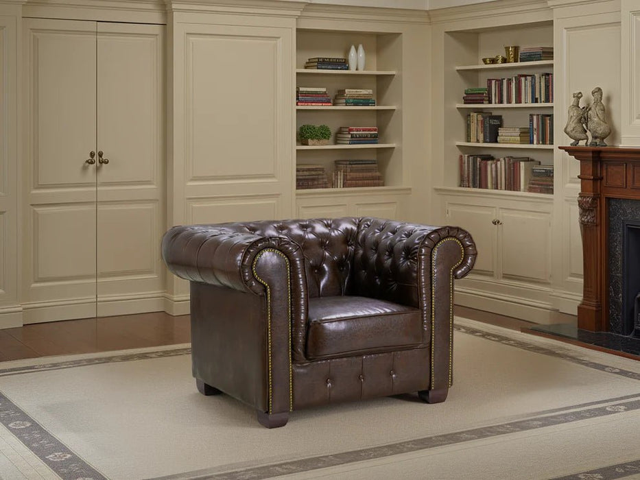 Cavendish Chesterfield Antique Brown Armchair – Classic Leather - Luminex FurnitureOccasional Chairschesterfield_sofa_antique_brown_armchair