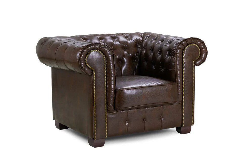 Cavendish Chesterfield Antique Brown Armchair – Classic Leather - Luminex FurnitureOccasional Chairschesterfield_sofa_antique_brown_armchair
