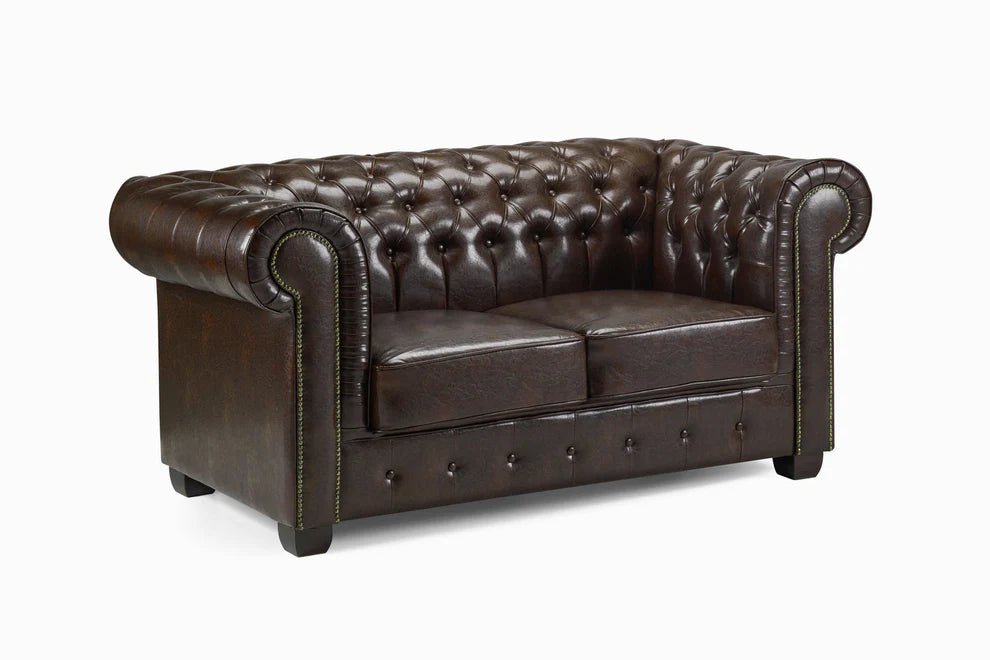 Cavendish Chesterfield Sofa Antique Brown 2 Seater - Luminex FurnitureSofaschesterfield_sofa_antique_brown_2_seater